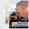 Newhouse Lighting - Indoor LED Clear G40 Globe Light Bulbs for Outdoor String Lights 25pk G40LED25